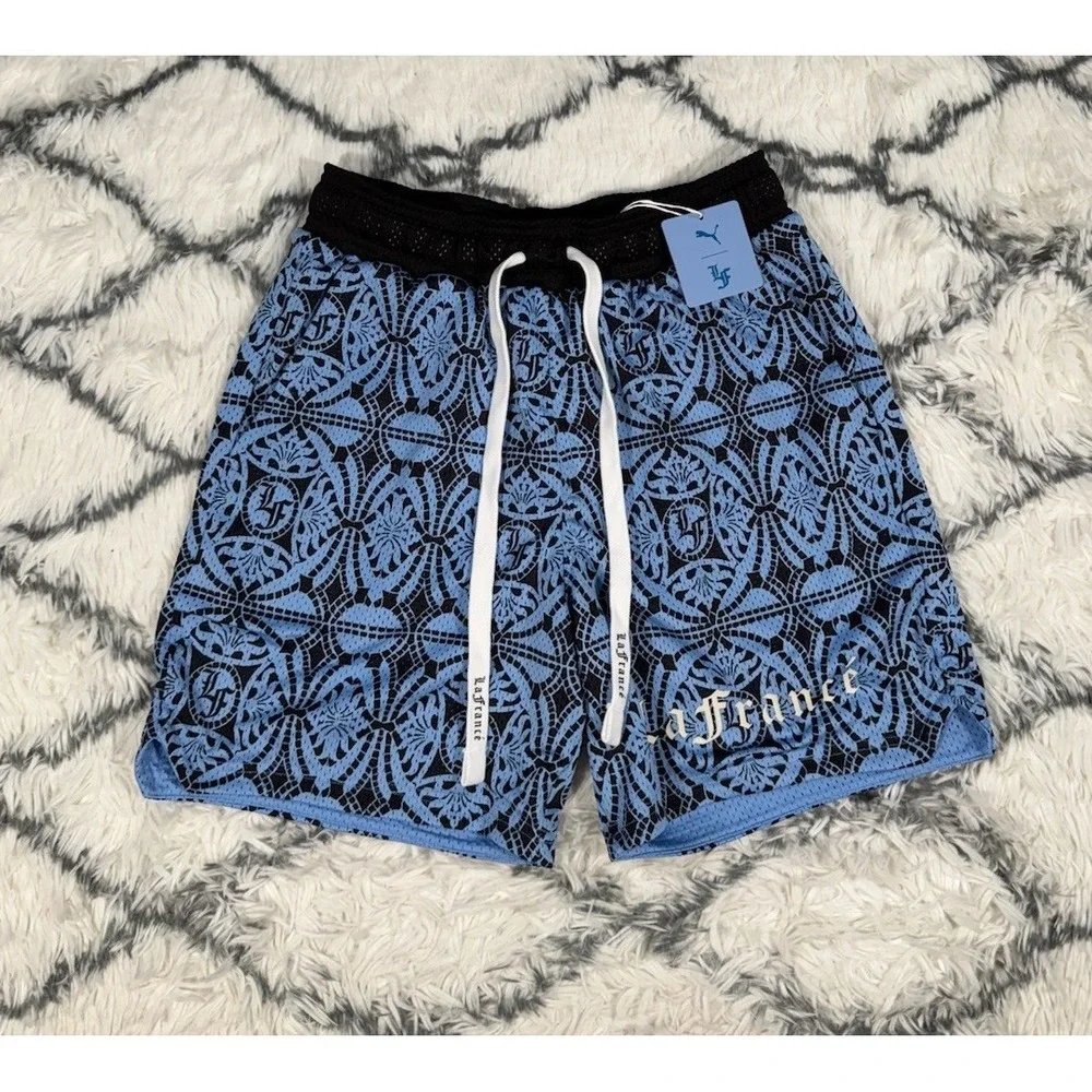 PUMA Hoops x LaFrance 1 of 1 LaMelo Ball Shorts Blue Men's S *NEW* 627789-01 $75